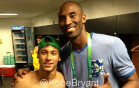 Kobe e il fuoriclasse brasiliano Neymar